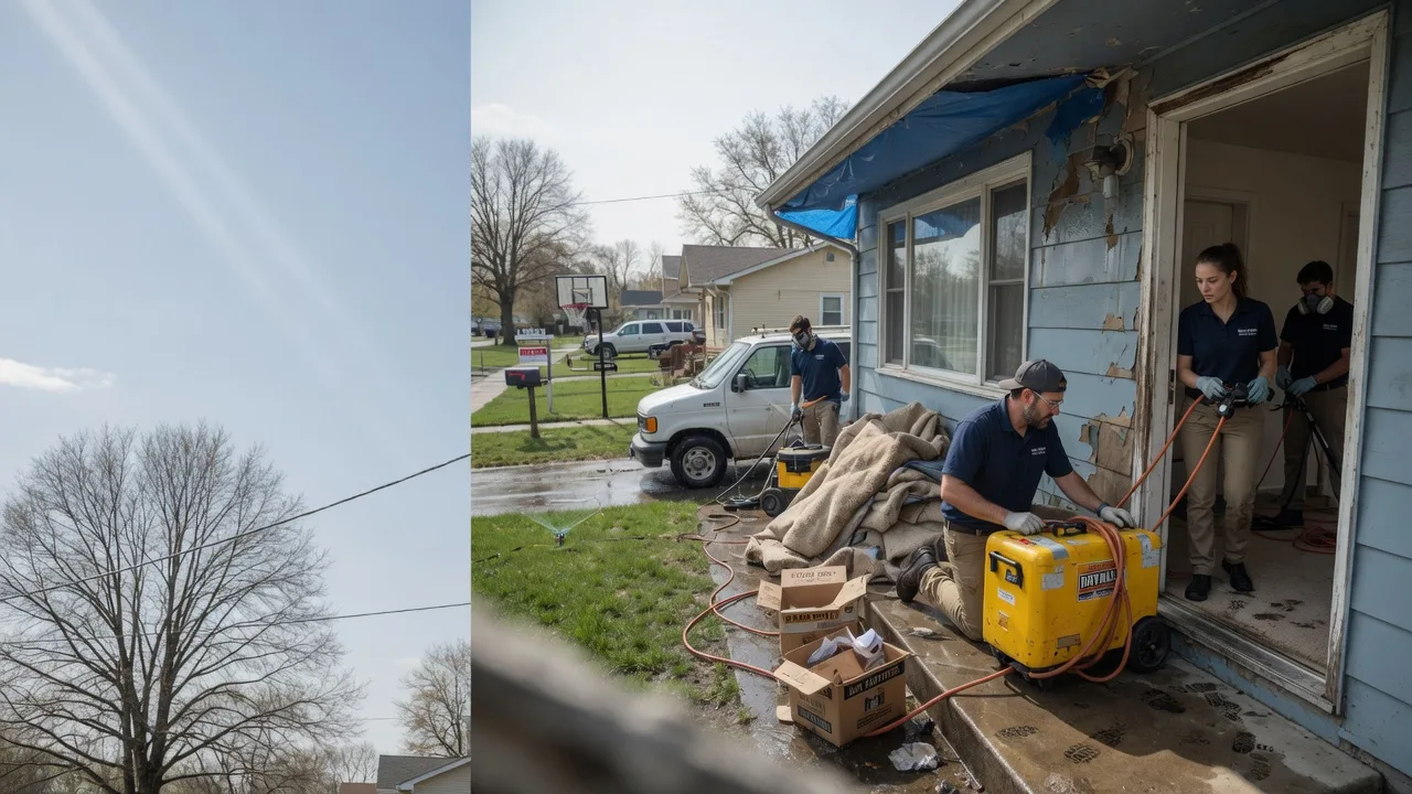 Basement Flood Cleanup in Platteville, WI near me